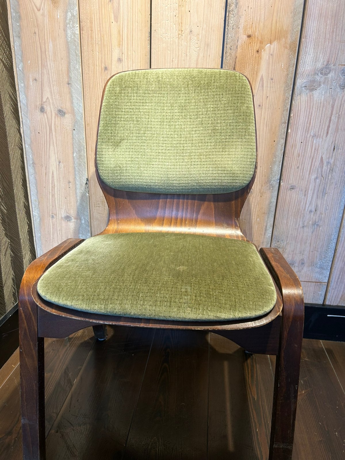 18X VINTAGE stoelen (scandinavisch design), Ophalen, Gebruikt, Bruin, Stof