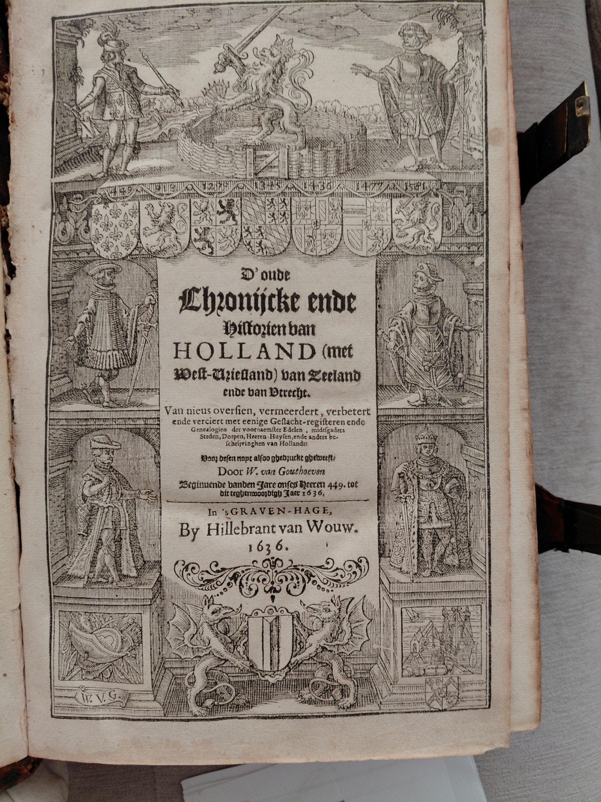 D'oude Chronijcke ende historien van Holland ,1636, Antiek en Kunst, Ophalen
