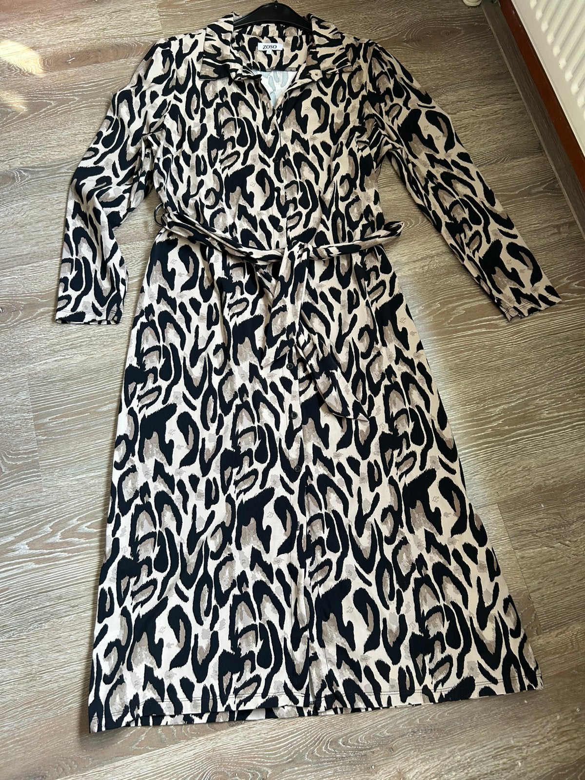 Mooie Zoso blousejurk, Beige, Maat 42/44 (L), Ophalen of Verzenden, Zo goed als nieuw