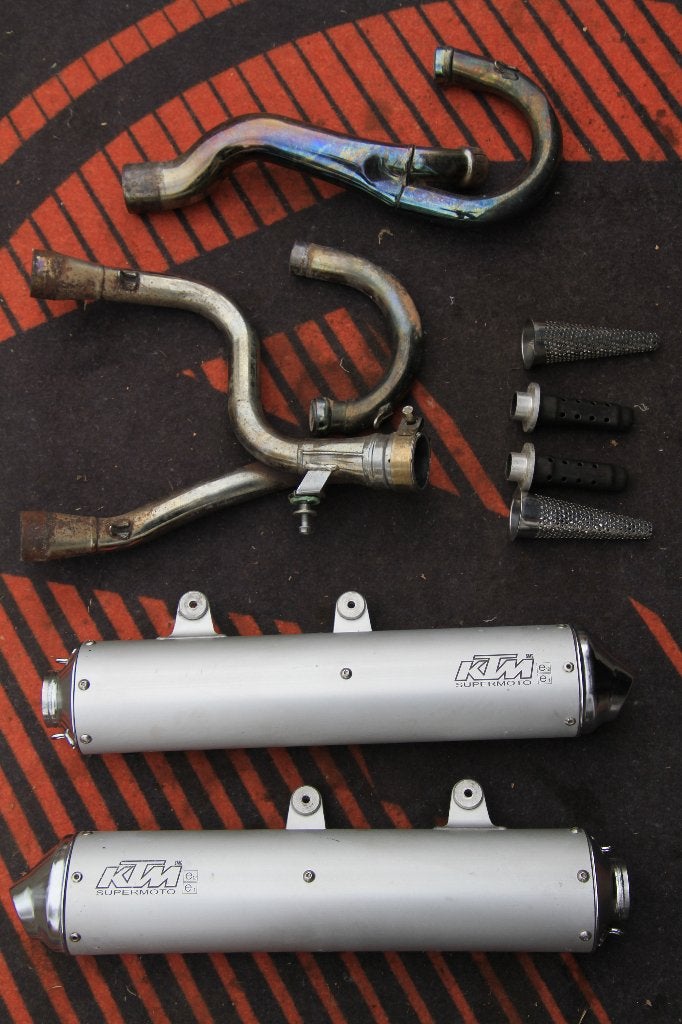 KTM LC4 originele uitlaat, Motoren, Onderdelen | Overige, Ophalen of Verzenden, Gebruikt