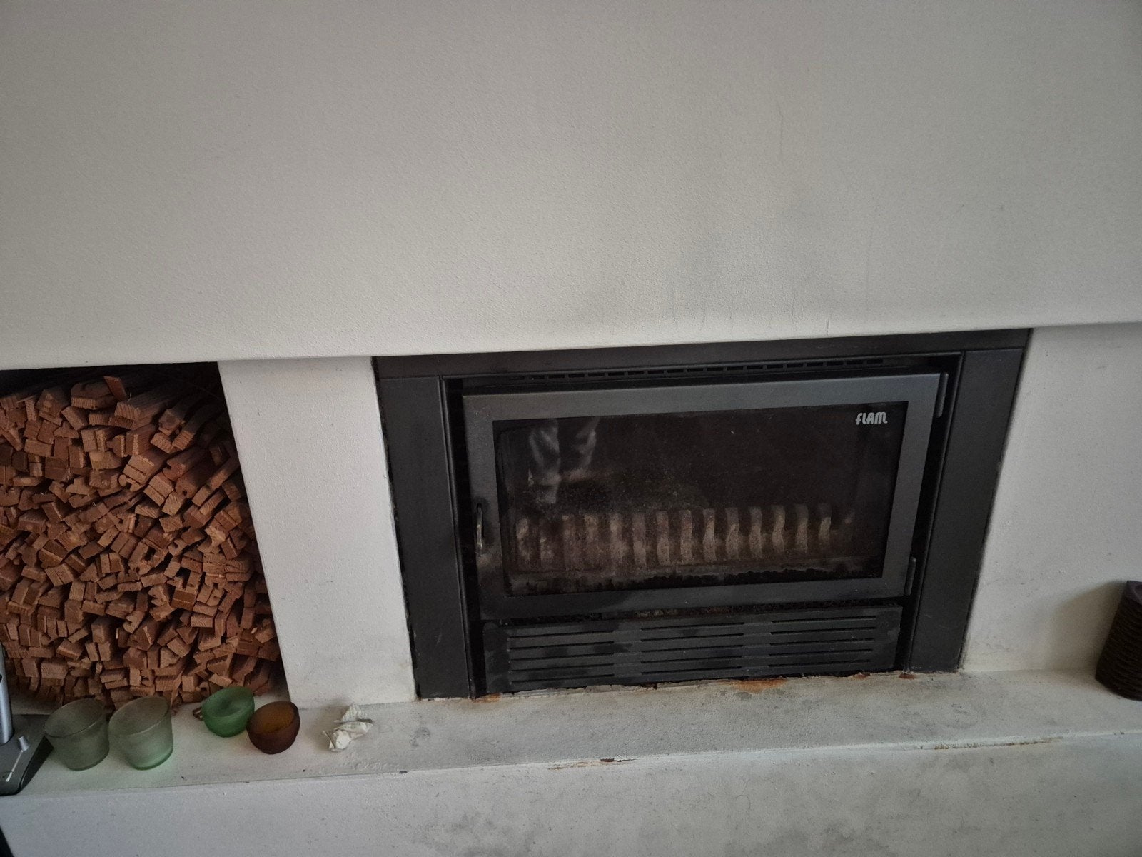 Inbouw Houthaard Flam - Gebruikt, Ophalen, Gebruikt, Inbouwhaard, Houthaard