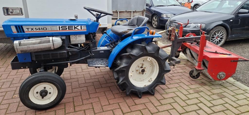 Iseki tx1410  Veegmachine/ grondbak  gegalvaniseerd!, Gebruikt, Tot 2500, Tot 80 Pk, Ophalen