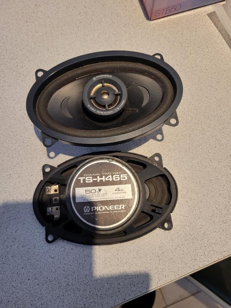 2 Pioneer luidspreker boxen TS-H465, 50 watt, Ophalen of Verzenden