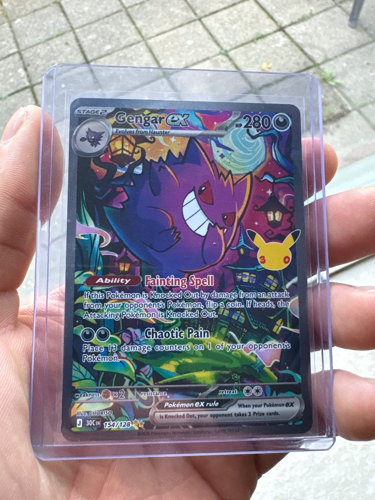 Gengar ex 30th Pokémon Editie Kaart, Ophalen, Nieuw