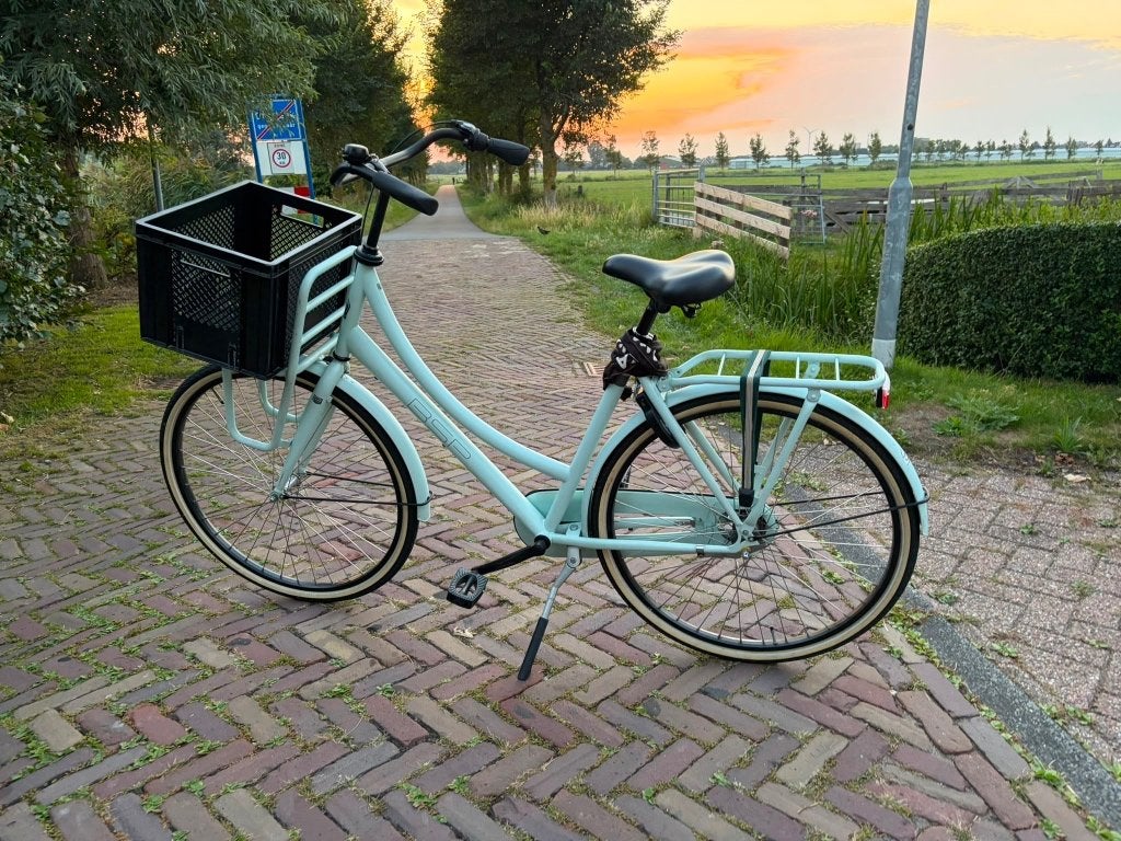 Damesfiets BSP 56 inch kleur licht groen, Terugtraprem, Gebruikt, Versnellingen, 56 cm of meer