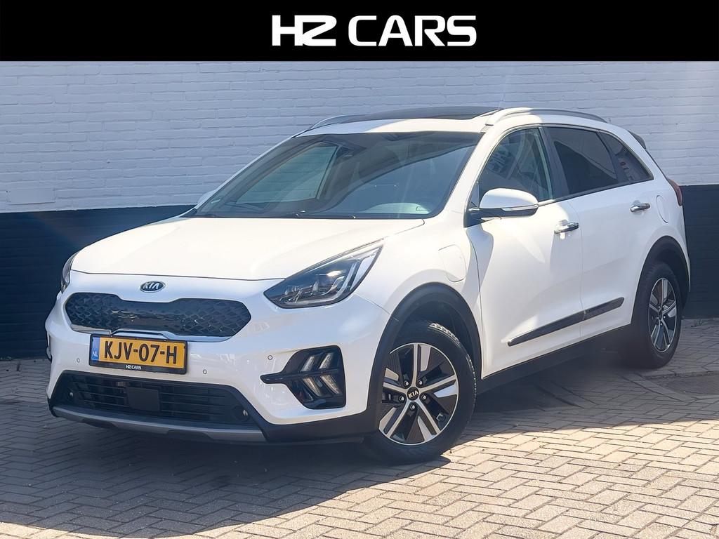 Kia Niro 1.6 GDi Hybrid DynamicPlusLine/Pano/Trekhaak/Ventil, Gebruikt, Wit, Leder, Bedrijf