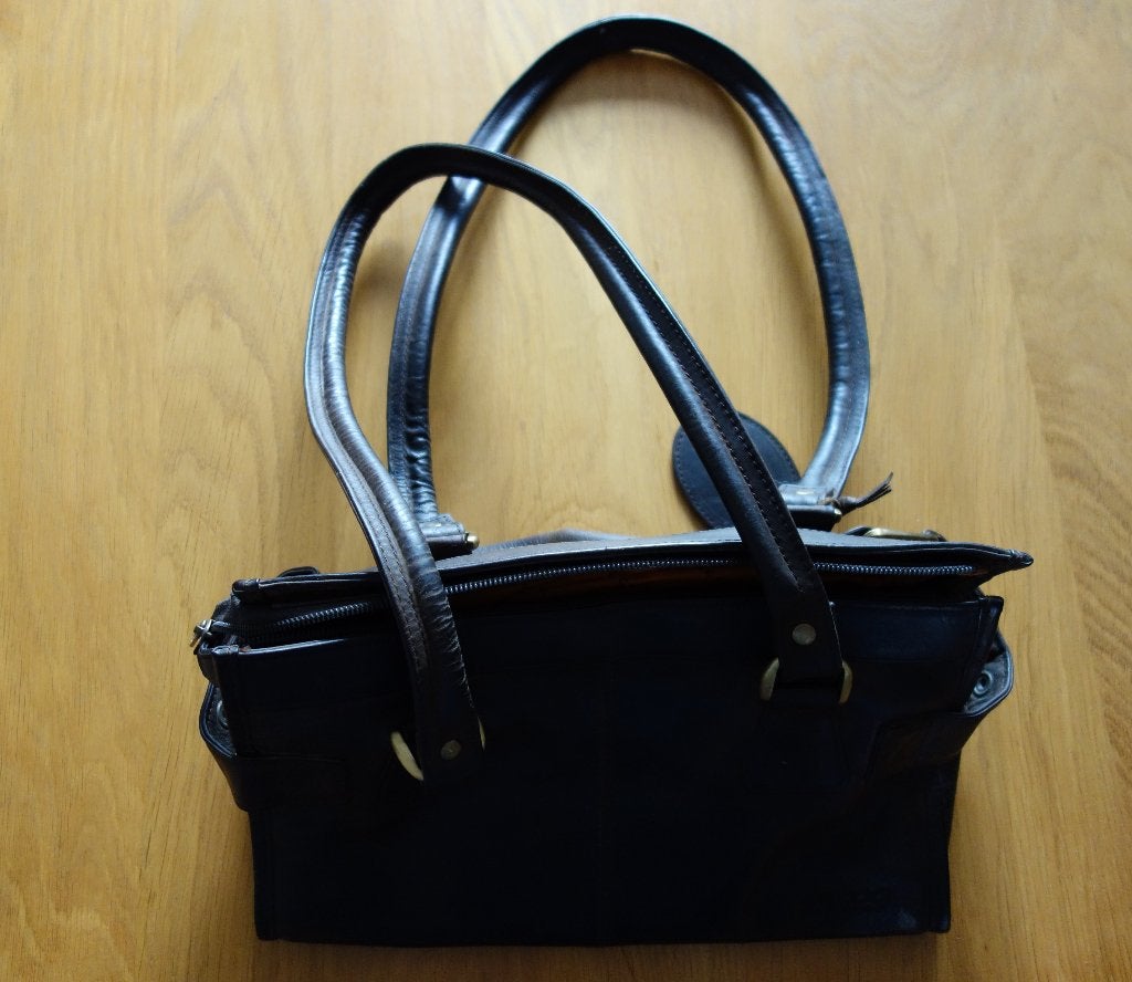 Vintage tas Saccoo, Ophalen of Verzenden, Gebruikt, Bruin, Handtas