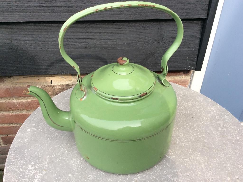 Emaille pan en ketel, Ophalen