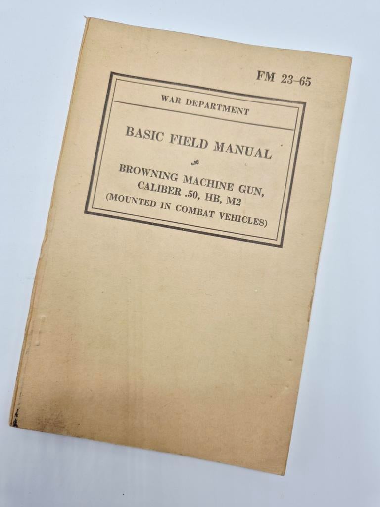US WWII FM-23-65 Browning Machine Gun, Cal .50 M2 | 1940, Verzamelen, Militaria | Tweede Wereldoorlog, Landmacht, Amerika, Verzenden