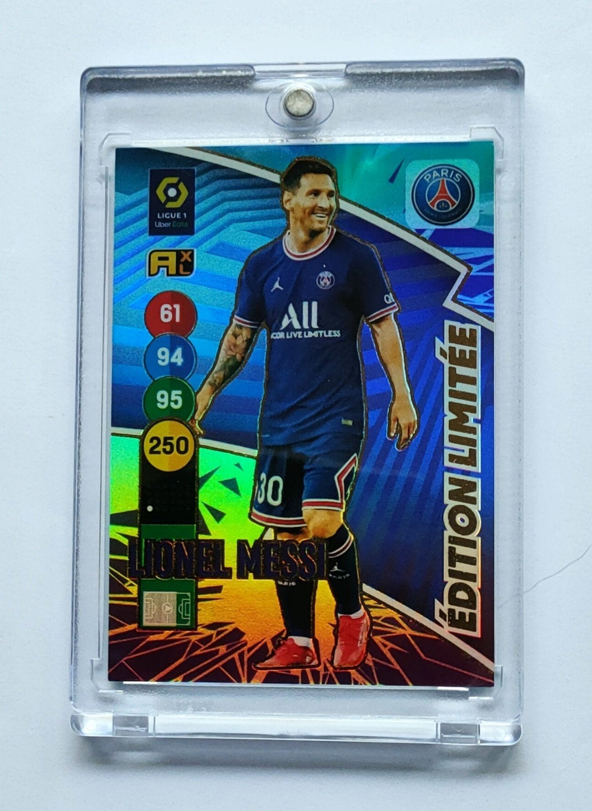 Messi Paris Saint Germain Limited Edition 2021-22 Panini, Verzenden, Zo goed als nieuw, Buitenlandse clubs, Poster, Plaatje of Sticker