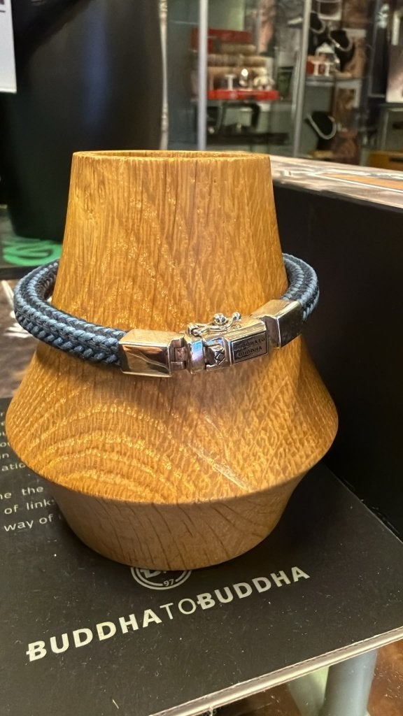 BUDDHA TO BUDDHA ARMBAND TYPE 780BU E+ DENISE CORD € 89,95, Ophalen of Verzenden, Zo goed als nieuw, Zilver, Zilver