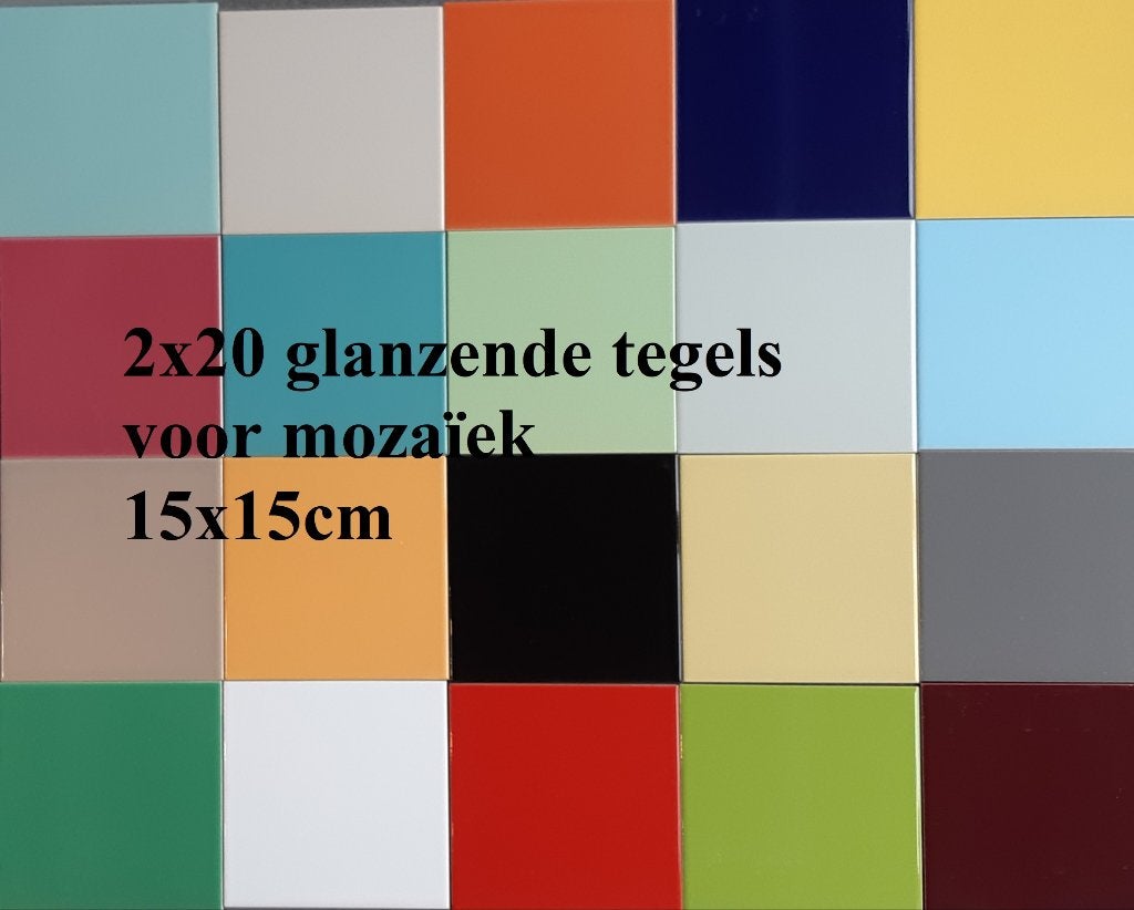 wandtegels , Pakket van 40 tegels €40,00 en €50,00, 15x15cm, Nieuw, Minder dan 20 cm, 10 m² of meer, Wandtegels