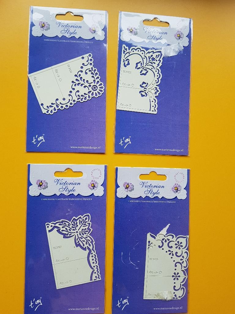 Marianne Design - Victorian Style embossing stencil/mal, Hobby en Vrije tijd, Kaarten | Zelf maken, Ophalen of Verzenden, Zo goed als nieuw