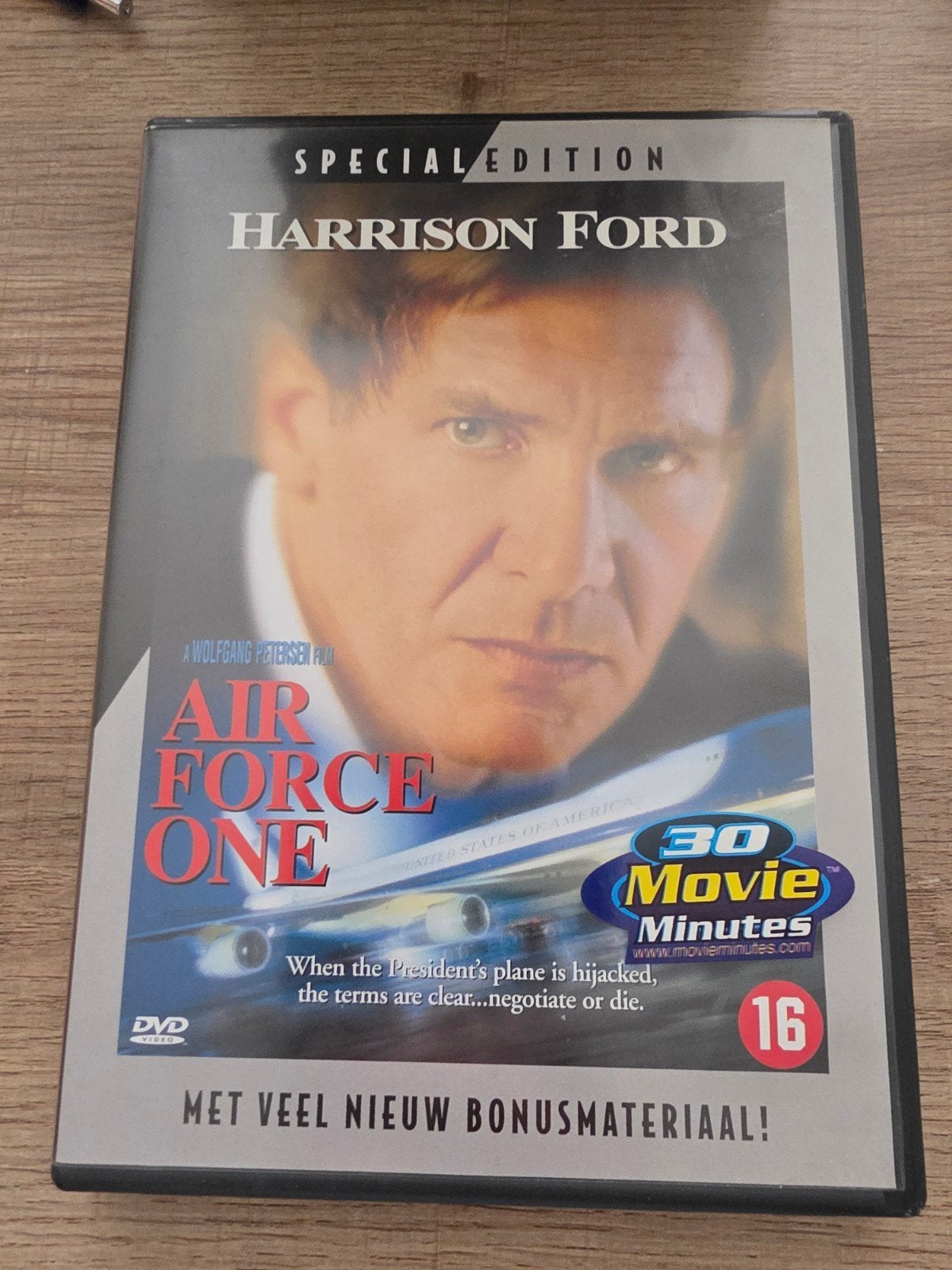 Air force one , harrison ford, Alle leeftijden, Ophalen of Verzenden, Zo goed als nieuw
