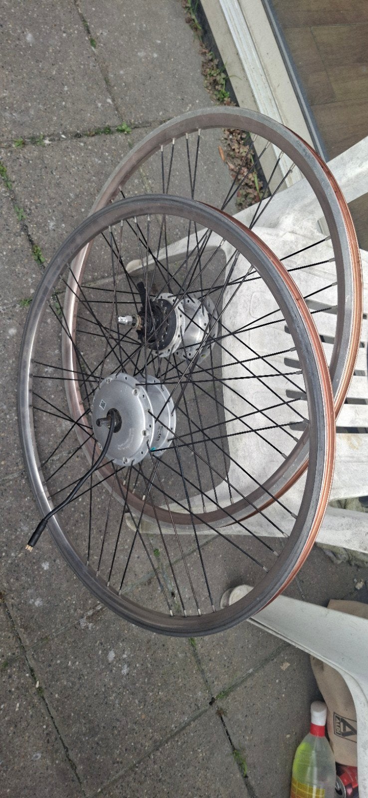 Bafang 43V Ombouwset + Complete 28" Wielenset (Nexus 7), Ophalen of Verzenden, Gebruikt, Motor