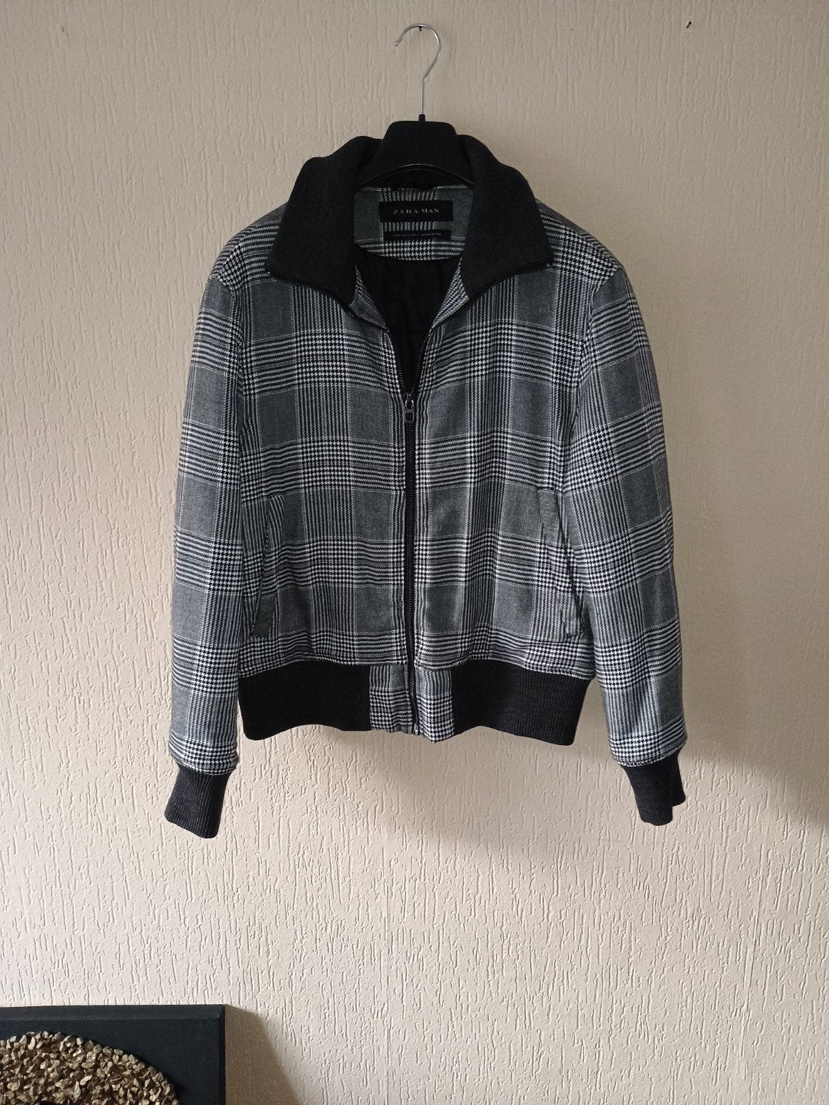 Zara geruite bomberjack, Maat 56/58 (XL), Ophalen of Verzenden, Zara Man, Grijs