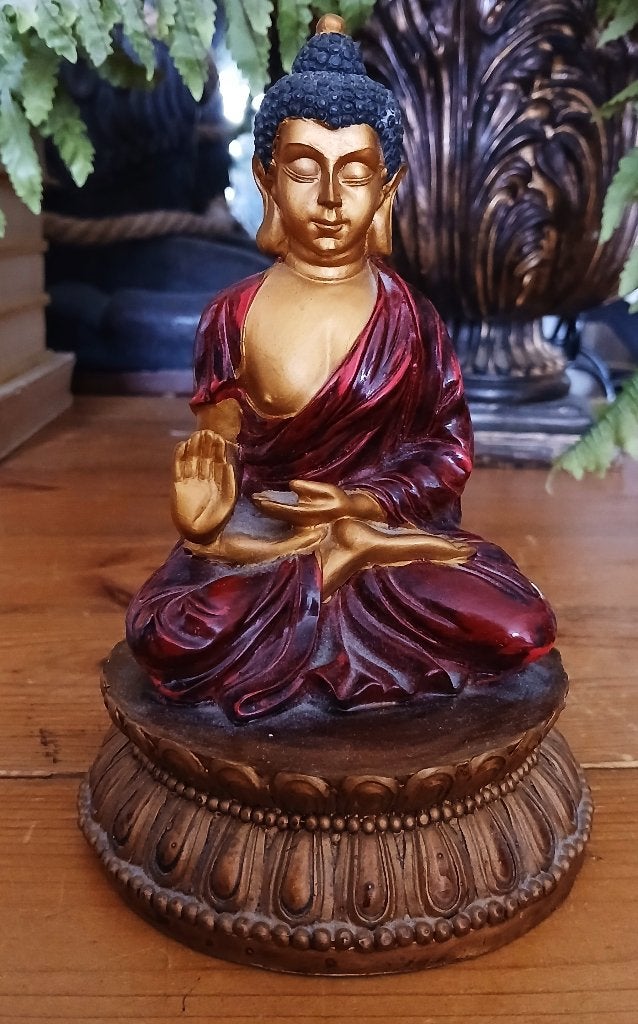 Boedhha Boudha Buddha beeld Lotus Nepal India, Ophalen of Verzenden