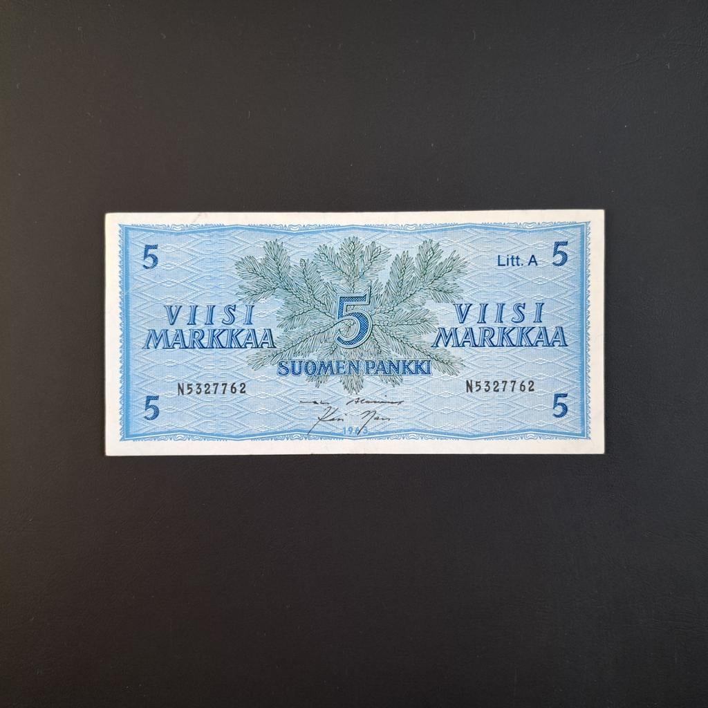 5 mark Finland #037, Postzegels en Munten, Bankbiljetten | Europa | Niet-Eurobiljetten, Verzenden, Overige landen, Los biljet