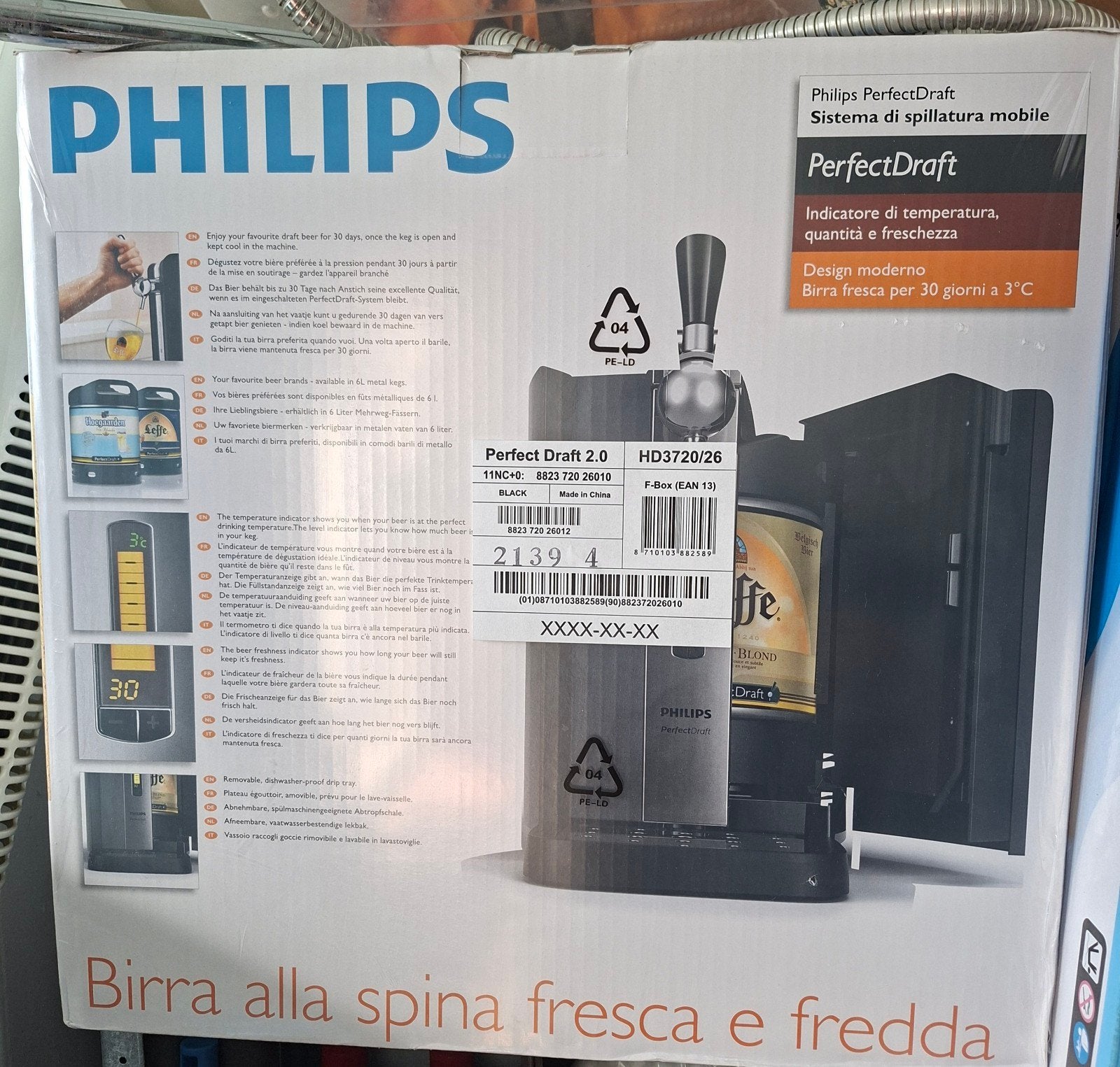 Philips PerfectDraft 2.0 thuistap HD3720/26, Ophalen, Nieuw, Philips