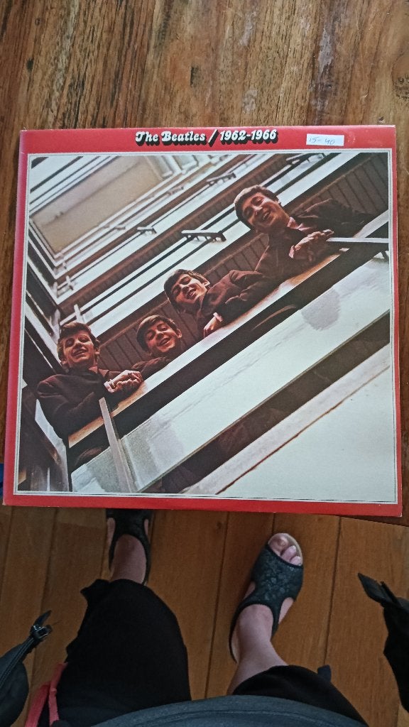 dubbel lp van  The Beatles 1962-1966, Inclusief binnenhoes, Ophalen, Gebruikt, 12 inch