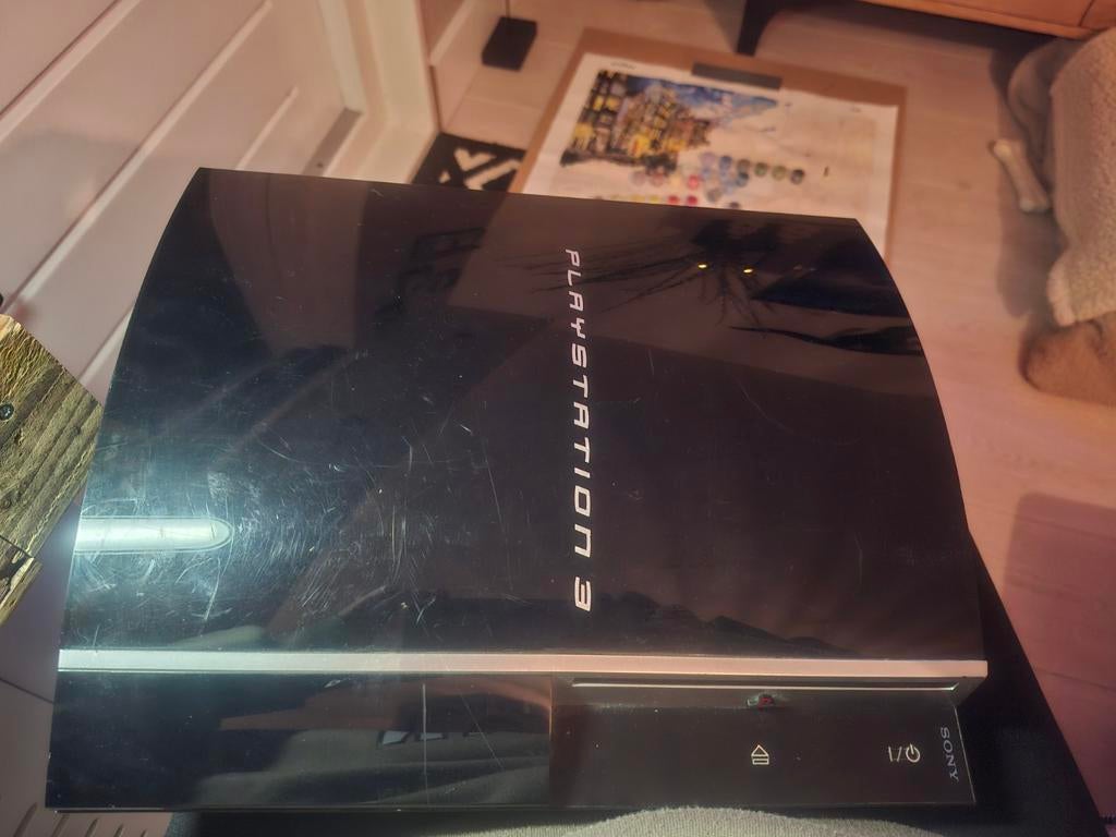 PlayStation 3 met games en 2 controllers, Spelcomputers en Games, Spelcomputers | Sony PlayStation 3, Gebruikt, Slim, 160 GB, Met 2 controllers