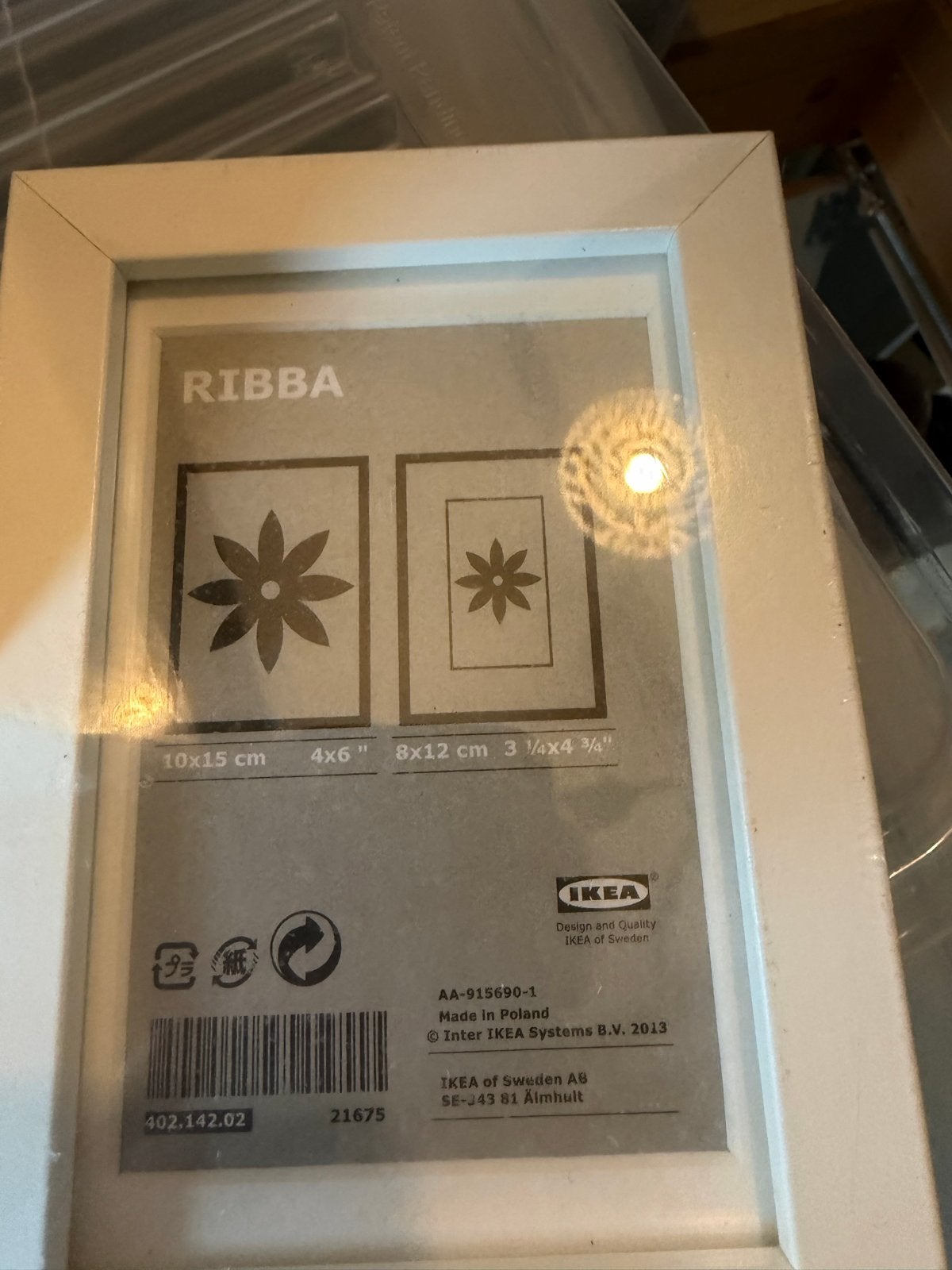 5x IKEA Ribba fotolijst 10x15 cm - Wit, Ophalen, Nieuw, Fotolijst, Wit