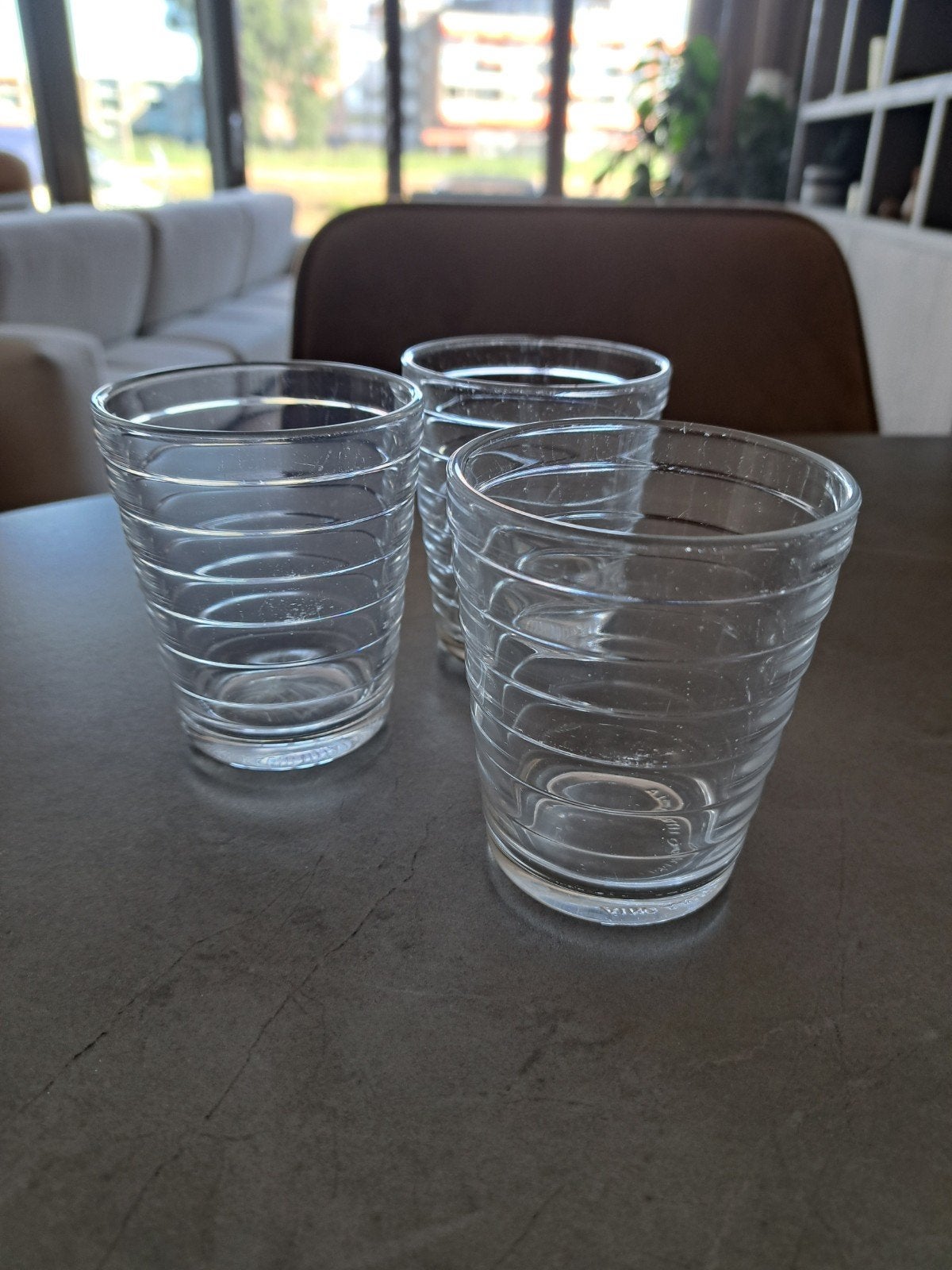Set van 3 iittala drinkglazen, design Aino Aalto, Ophalen of Verzenden, Overige merken, Glas, Overige typen