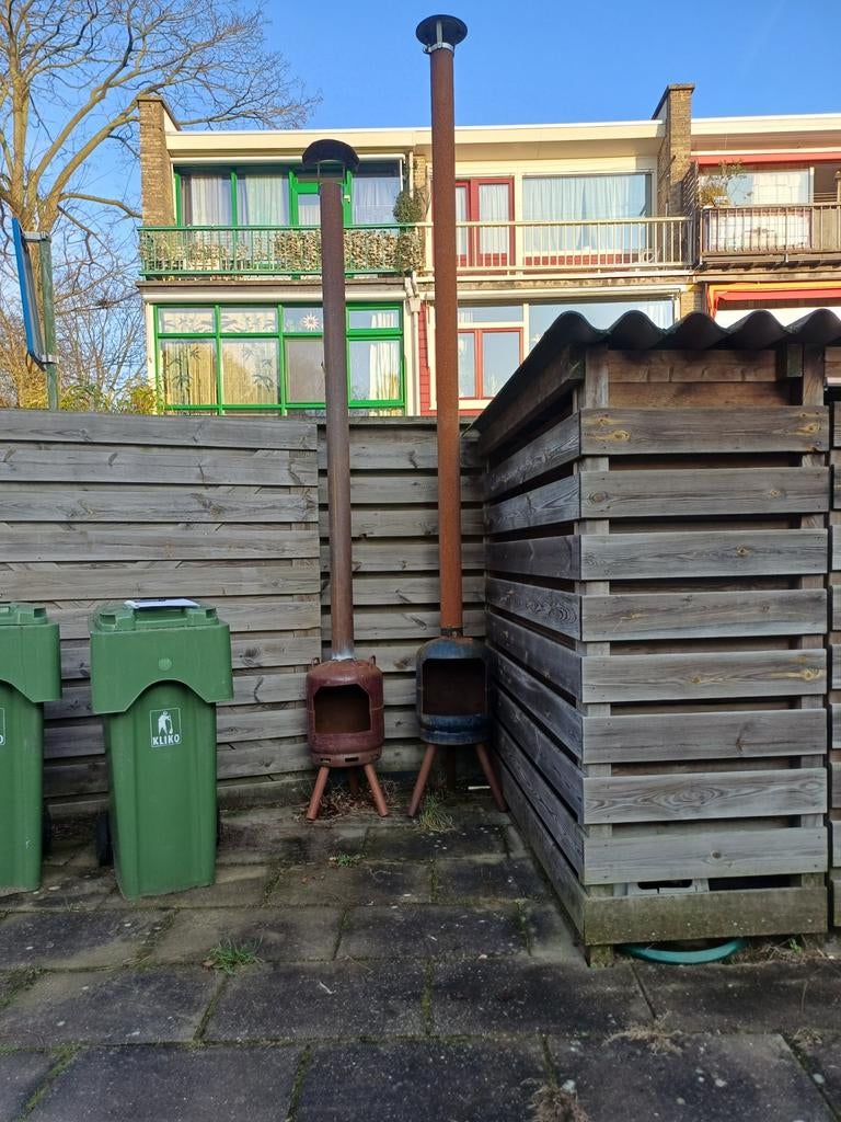Unieke vuurtonnen / tuinhaarden van gasflessen, Ophalen of Verzenden, Gebruikt, Vuurton