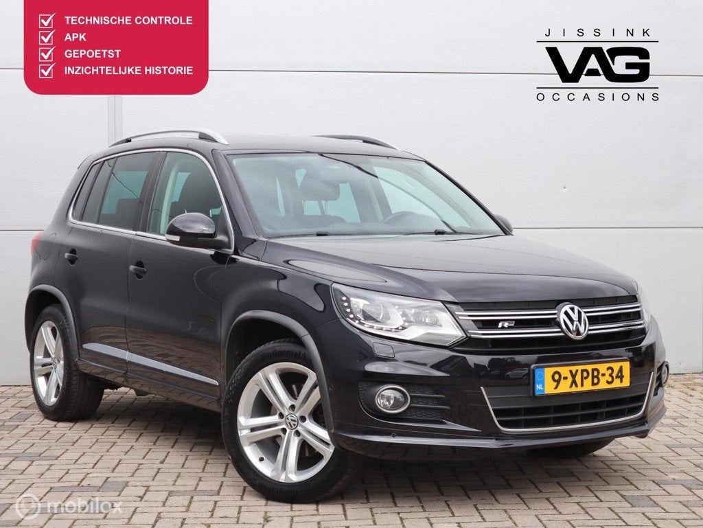 Volkswagen Tiguan 1.4 TSI R-Line LED PDC Alcantara Trekhaak, Auto's, Volkswagen, Bedrijf, Te koop, Tiguan, ABS, Airbags, Airconditioning