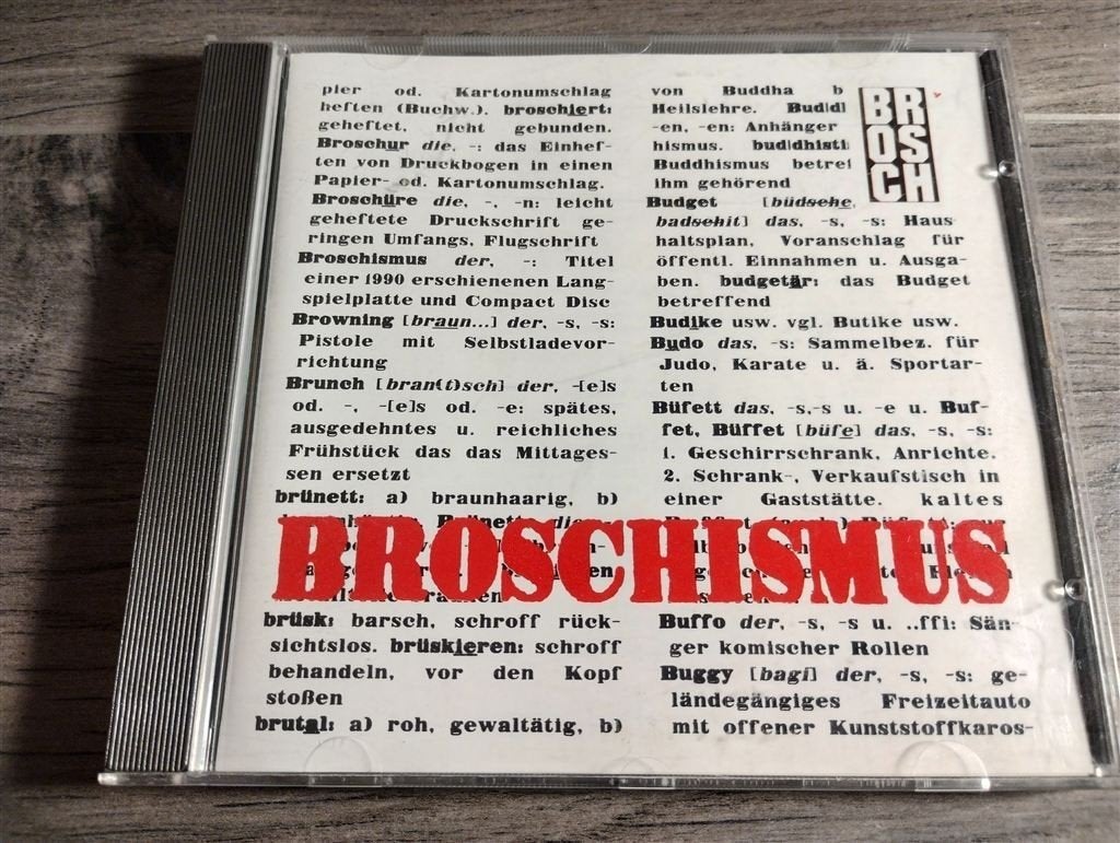 Brosch - Broschismus, Ophalen of Verzenden, Zo goed als nieuw