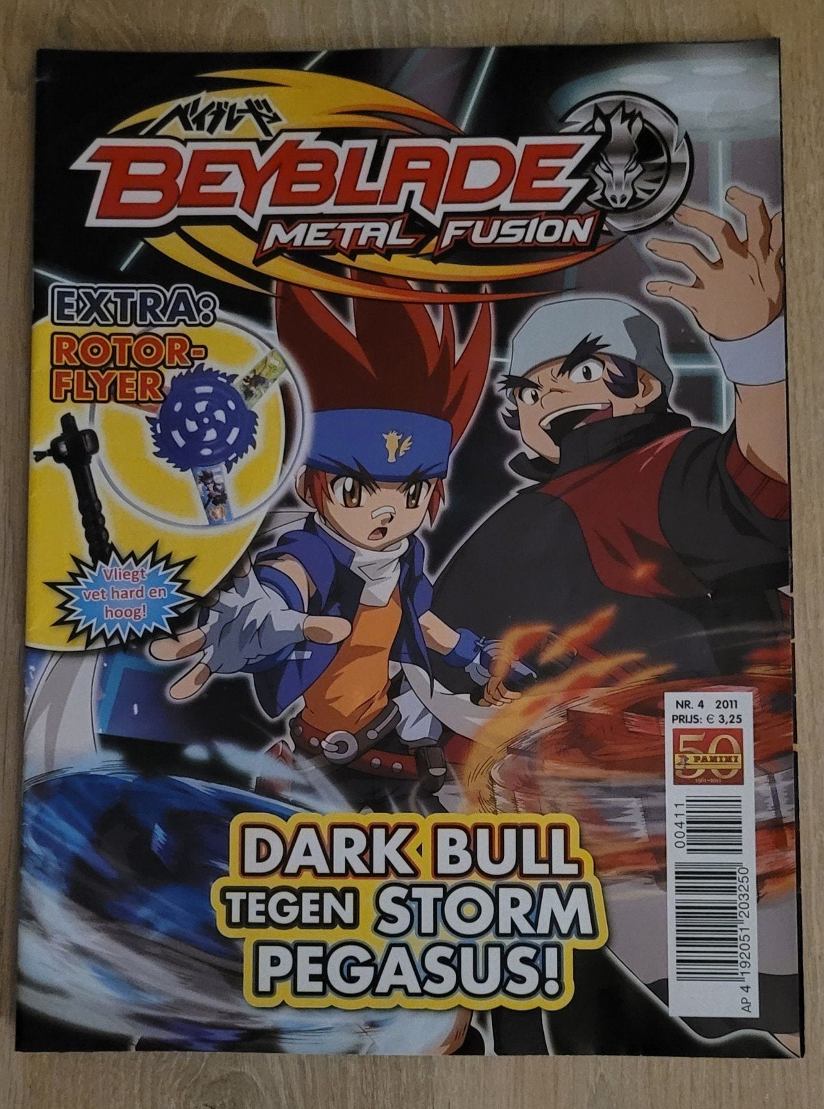 Beyblade Metal Fusion Magazine (Nederlandstalig) Nr.4, 2011, Eén comic, Uitgever: Panini, Ophalen of Verzenden, Zo goed als nieuw
