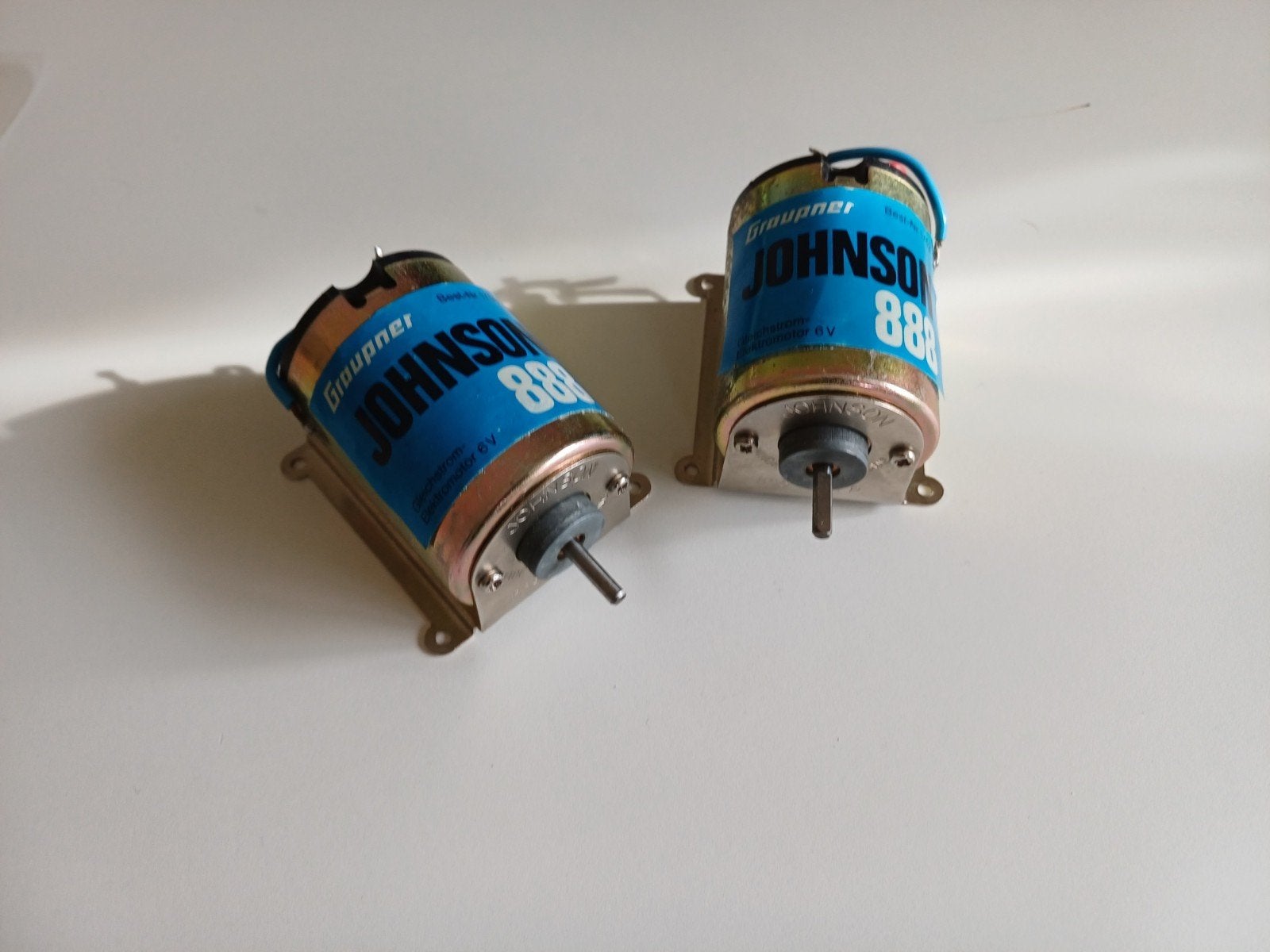 2x Graupner Johnson 888 DC-elektromotor (6V, Best.-Nr. 1753), Ophalen of Verzenden, Gebruikt