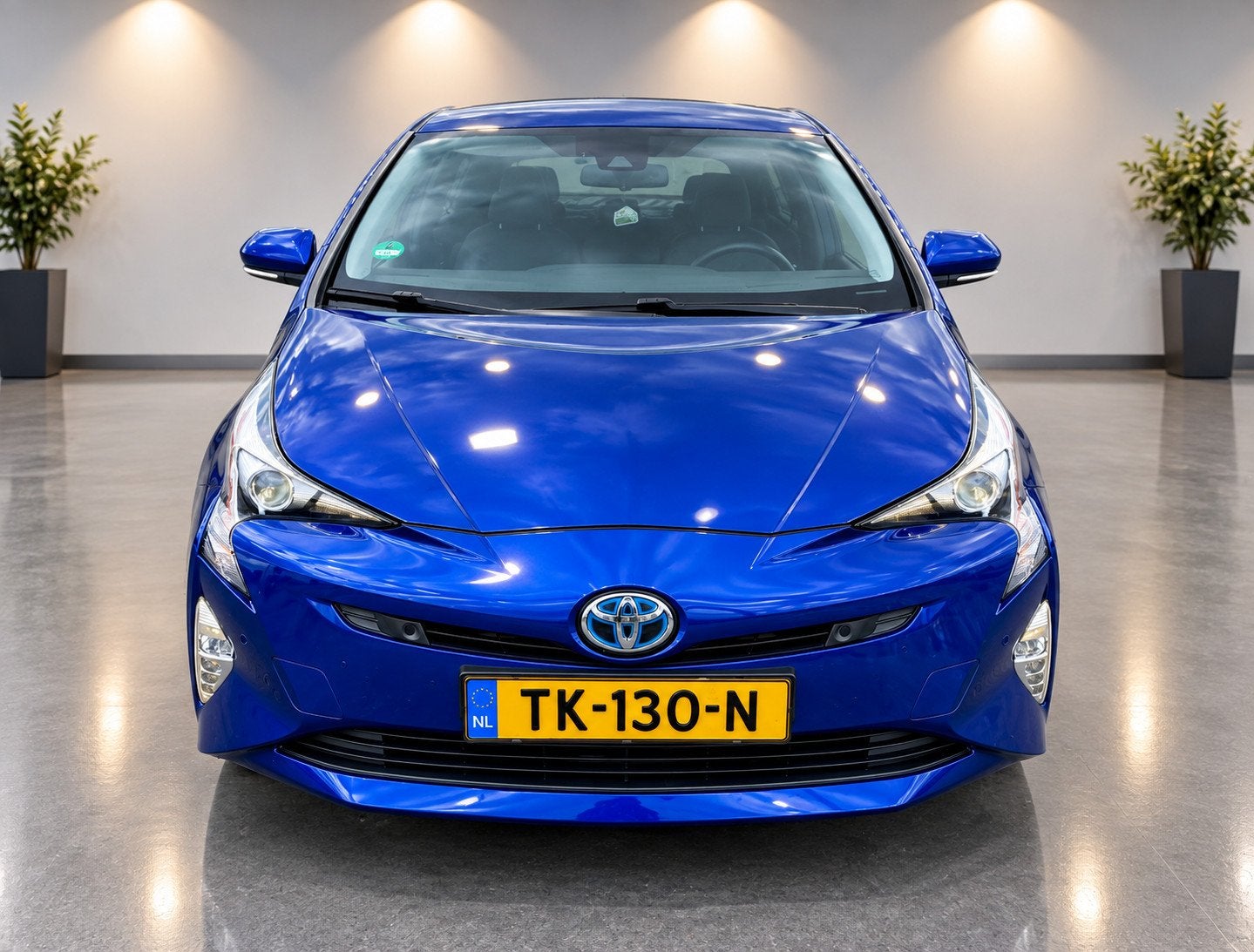 Toyota Prius 1.8 Executive Aut, Acc, Cam, Navi, Lmv, HU disp, Stof, Blauw, Bedrijf, Verwarmde buitenspiegels