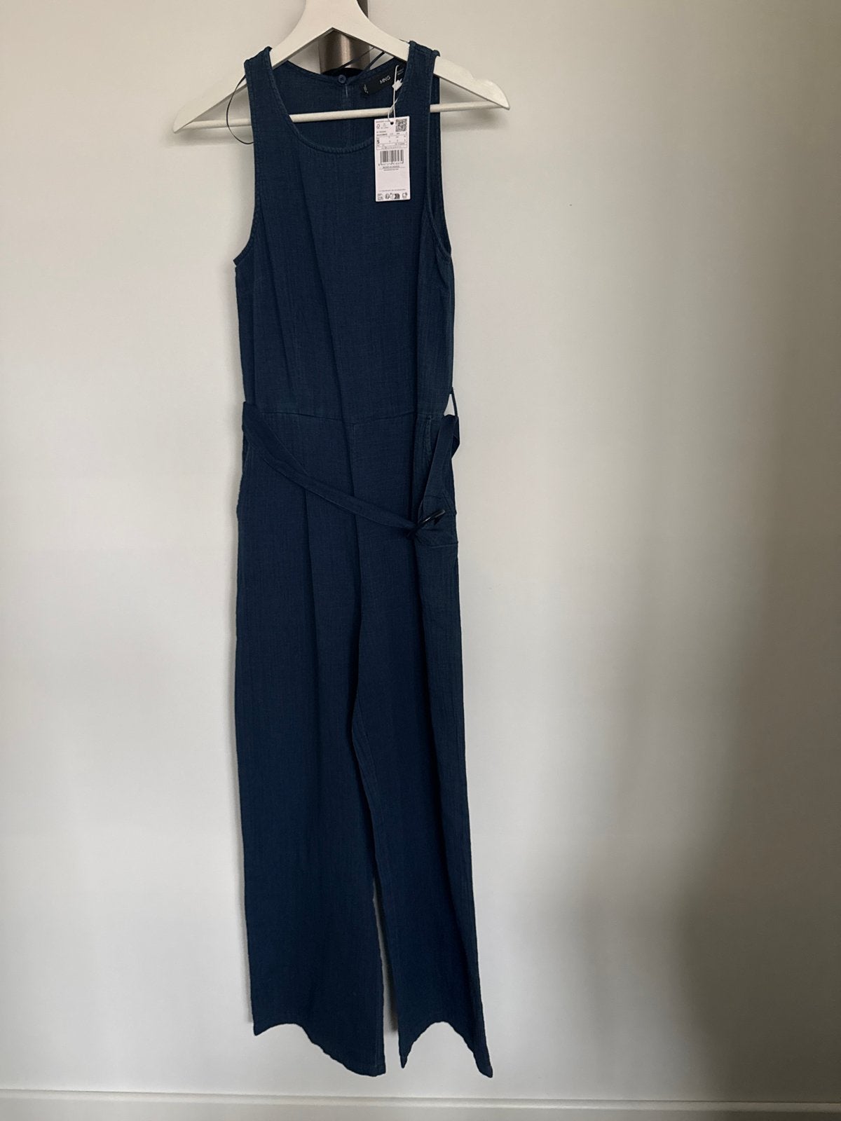 MNG Mango jumpsuit spijkerstof maat S, Ophalen of Verzenden, Nieuw, Maat 36 (S), Blauw