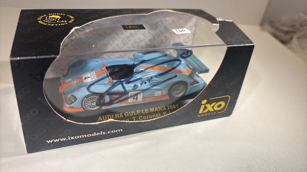 Audi r8 gulf le mans 2001 t. Coronel ixo 1.43, Overige merken, Auto, Ophalen of Verzenden, A