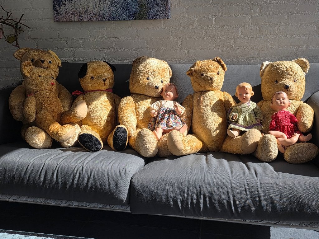 Vintage oude teddy beren verzameling, Ophalen