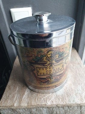 Vintage AEG IJsemmer met Wereldkaart Design, Huis en Inrichting, Gebruikt, Overige merken, Overige typen, Vintage