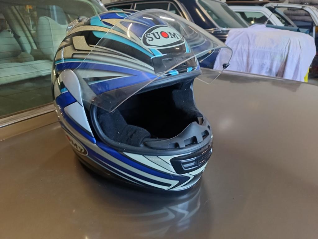 Suomy Integraalhelm XS 53/54 - Blauw/Zilver/Zwart, Motoren, Kleding | Motorhelmen, Overige merken, XS, Heren, Ophalen of Verzenden