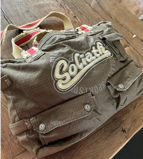 Vintage sport - weekend - reis - handbagage tas ca 30x40x9, Ophalen, 40 tot 60 cm, 30 cm of meer, Overige kleuren