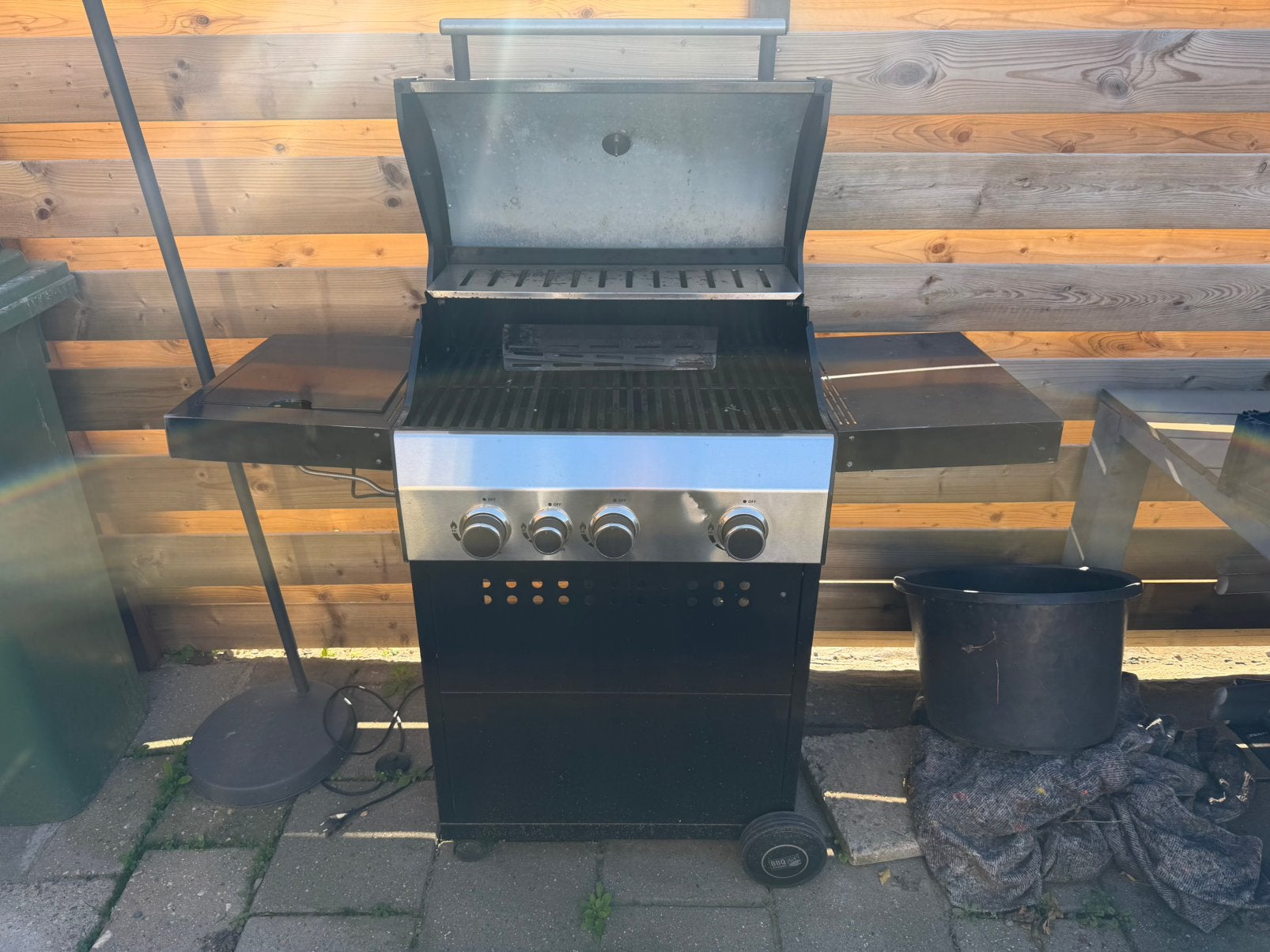 Gas BBQ 3 branders 1 kookplaat, Tuin en Terras, Ophalen of Verzenden, Zo goed als nieuw