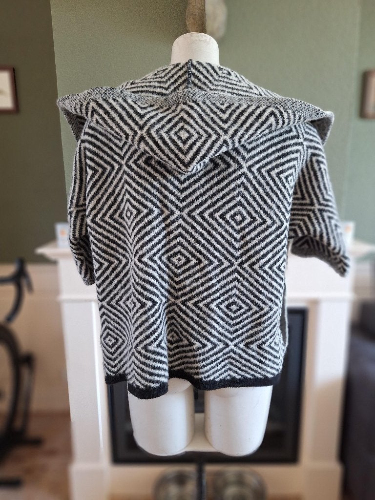 Rinascimento zwart off white heerlijk warm vest L, Overige kleuren, Verzenden, Zo goed als nieuw, Rinascimento