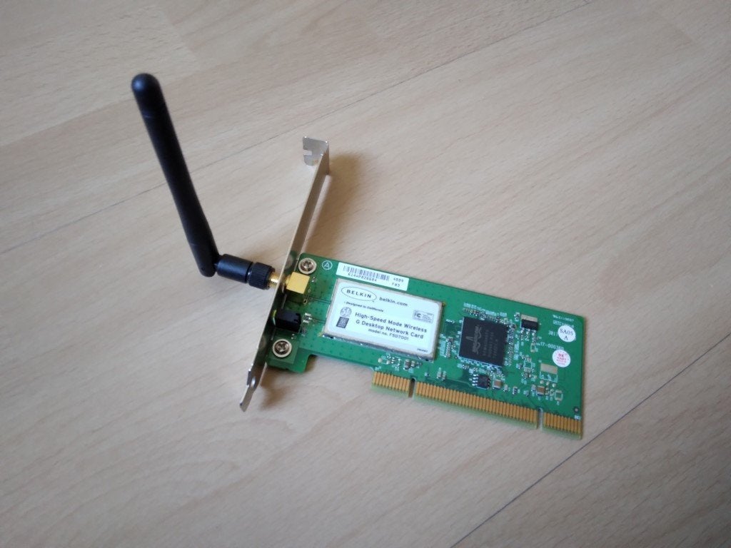 Belkin Wireless G Desktop-p.c. Netwerk Kaart, Ophalen, Zo goed als nieuw, Intern, Belkin
