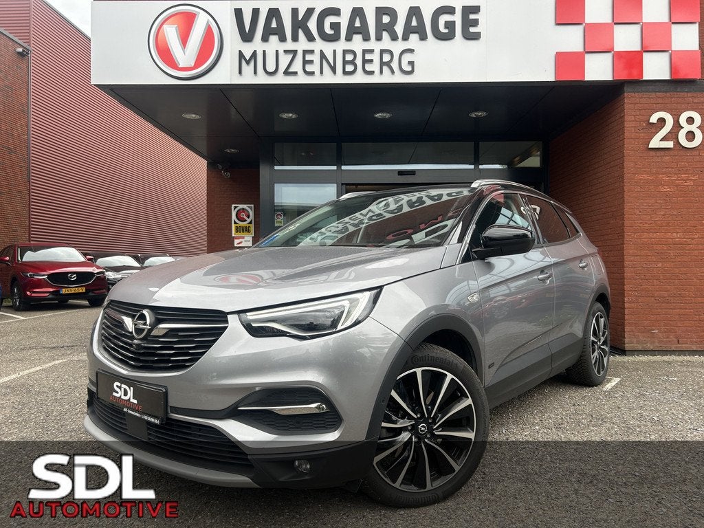 Opel Grandland X 1.6 Turbo Hybrid Ultimate // NAVI // CAMERA, Auto's, Opel, Gebruikt, Zwart, 4 cilinders, Bedrijf