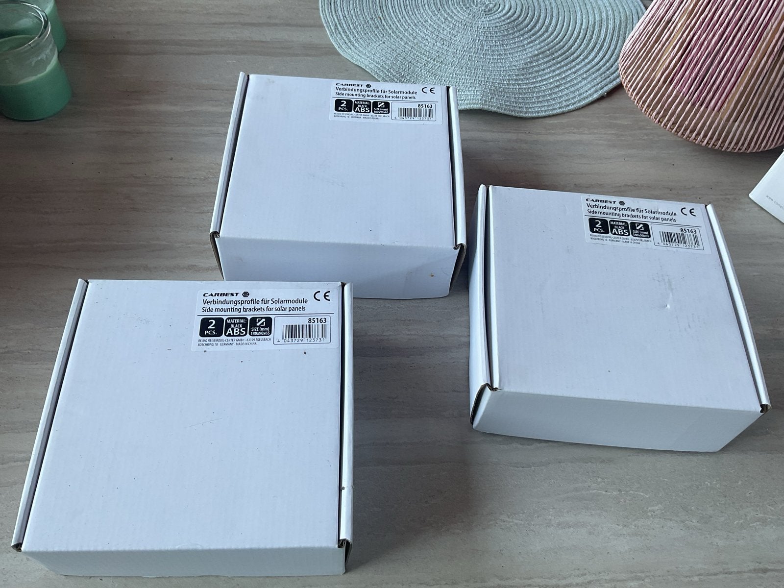 3x Carbest Zijmontagebeugels voor zonnepanelen (nieuw), Ophalen of Verzenden, Nieuw, Overige typen