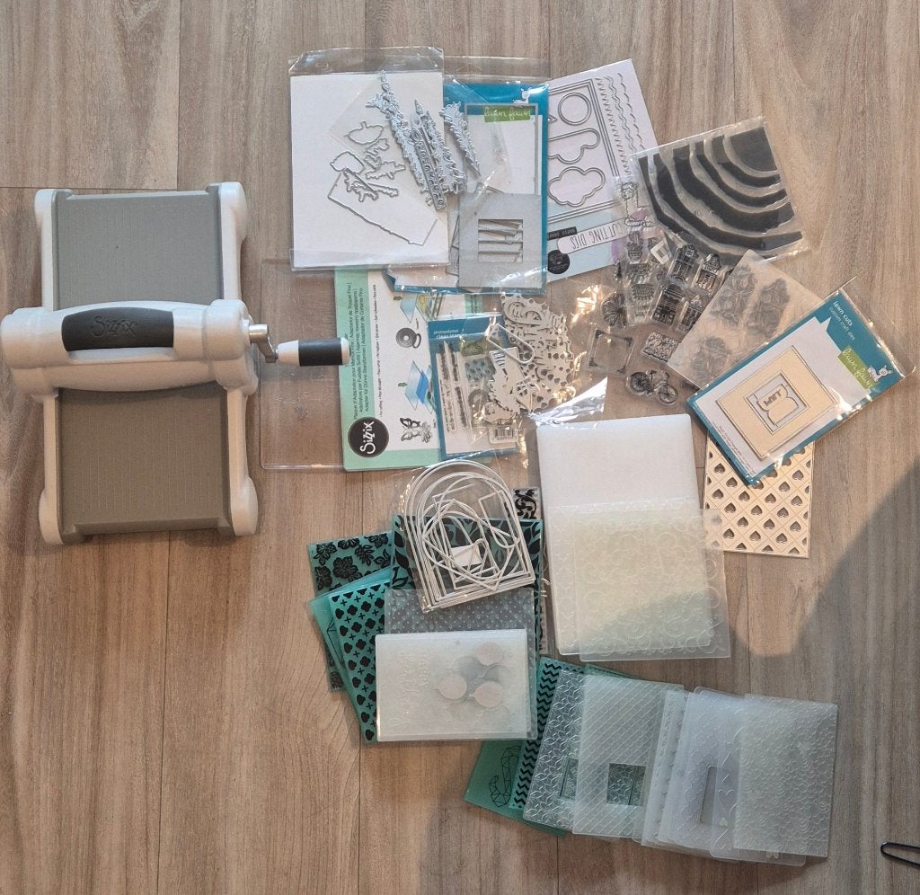 Sizzix Big Shot Embosseermachine + veel accessoires, Ophalen, Gebruikt, Gereedschap of Toebehoren, Overige merken