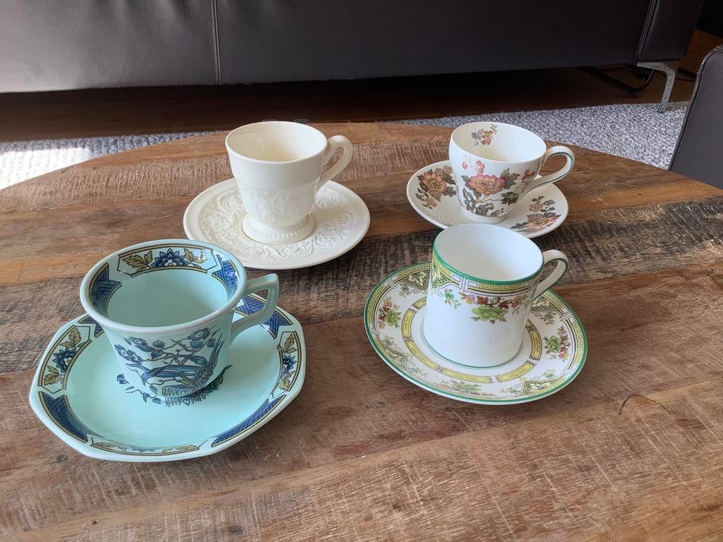 Wedgwood kop en schotels, Ophalen of Verzenden