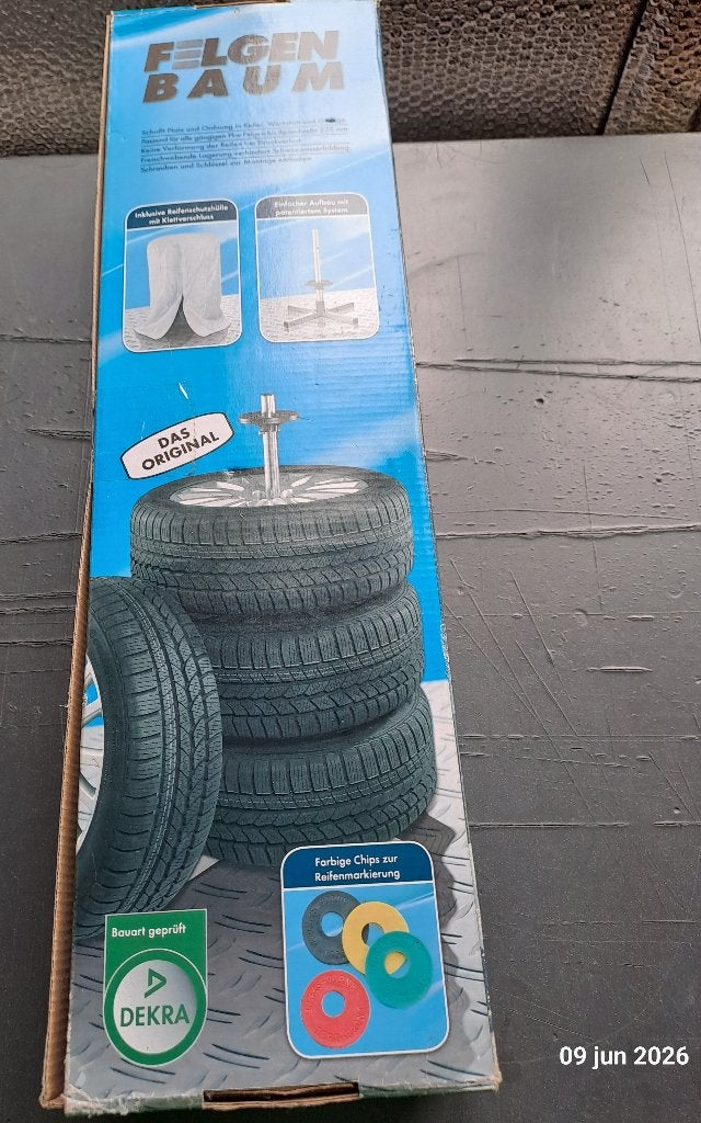 Velgenboom Bandenstandaard, Ophalen, Nieuw