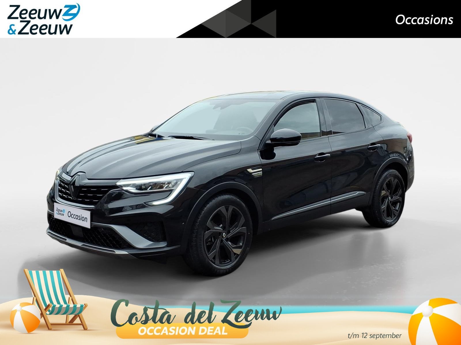 Renault Arkana 1.6 E-Tech hybrid 145 E-Tech engineered Autom, Auto's, Gebruikt, Zwart, Bedrijf, 760 kg