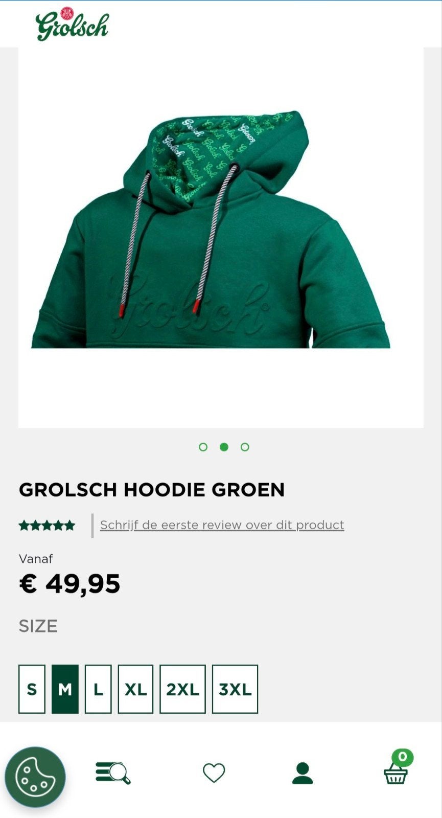 Grolsch Hoodie Groen Maat M - Nieuw in Verpakking, Kleding | Heren, Truien en Vesten, Maat 48/50 (M), Nieuw, Ophalen of Verzenden