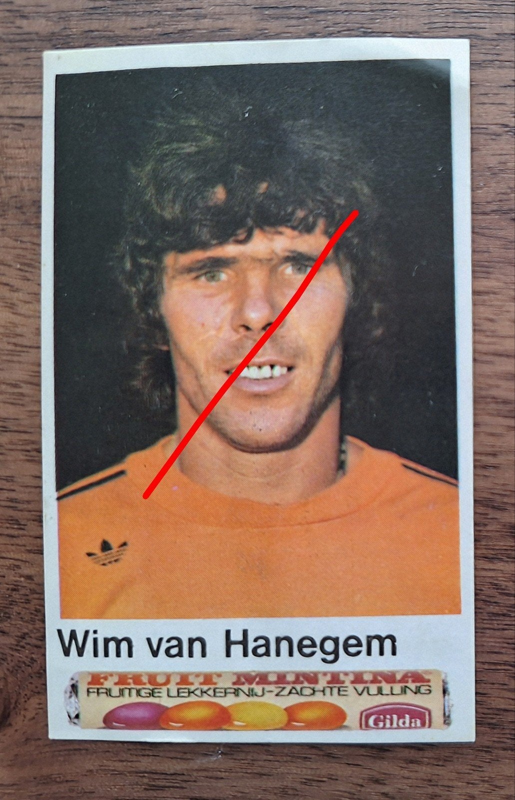 Willem van Hanegem plaatje WK Argentinië 1978, Verzenden, Gebruikt, Feyenoord, Poster, Plaatje of Sticker